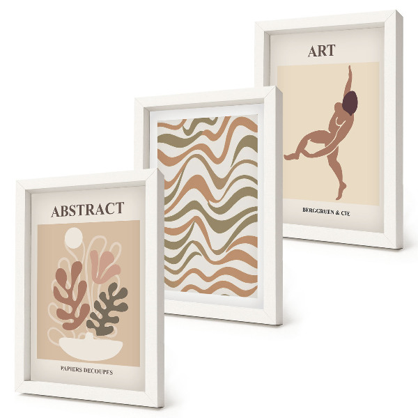 Photo frame wall Matisse boho abstract shapes and patterns