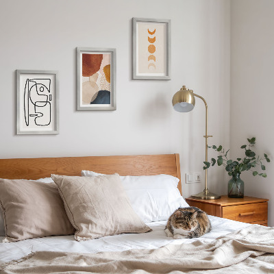 Photo frame wall Abstract shapes and colors fashionable decorations