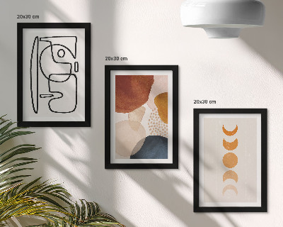 Photo frame wall Abstract shapes and colors fashionable decorations