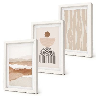 Photo frame wall Abstract landscape, natural shapes and geometry