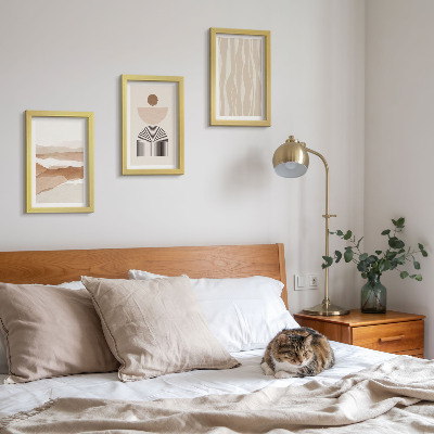 Photo frame wall Abstract landscape, natural shapes and geometry