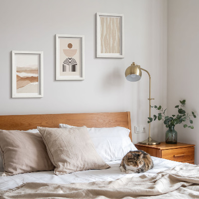 Photo frame wall Abstract landscape, natural shapes and geometry