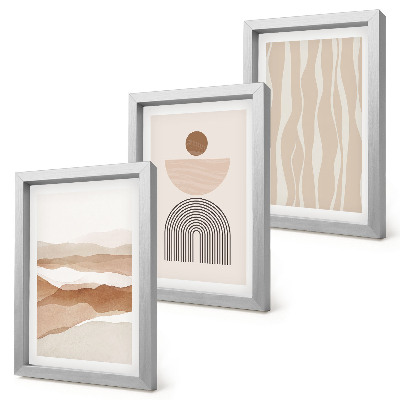 Photo frame wall Abstract landscape, natural shapes and geometry