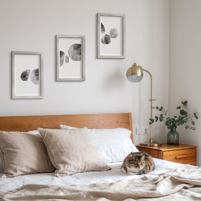 3-piece wall art set Paint stains abstract minimalist painting