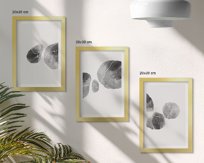 3-piece wall art set Paint stains abstract minimalist painting