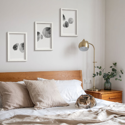 3-piece wall art set Paint stains abstract minimalist painting