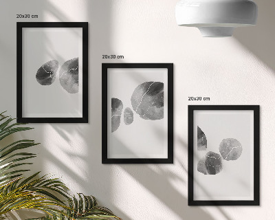 3-piece wall art set Paint stains abstract minimalist painting