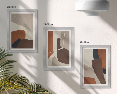 Photo frame wall Abstraction of structural shapes in a modern style