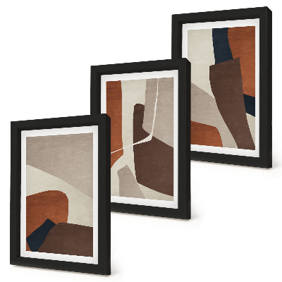 Photo frame wall Abstraction of structural shapes in a modern style