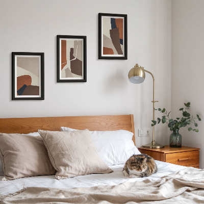 Photo frame wall Abstraction of structural shapes in a modern style