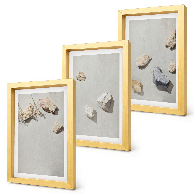 Photo frame wall Boho beach stones minimalist decorations