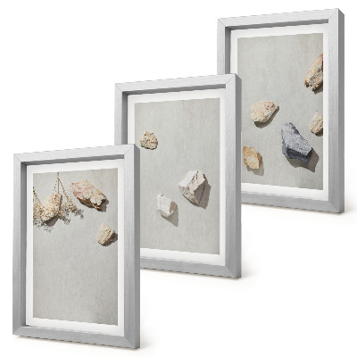 Photo frame wall Boho beach stones minimalist decorations
