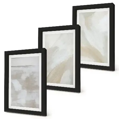 3-piece abstract brush strokes canvas wall art set abstract brush strokes design on canvas