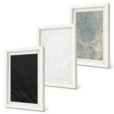 Photo frame wall Various colors of elegant stone structures