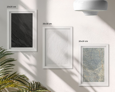 Photo frame wall Various colors of elegant stone structures