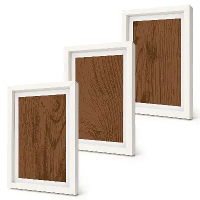 Wood pattern tree bark texture minimalism framed triptych