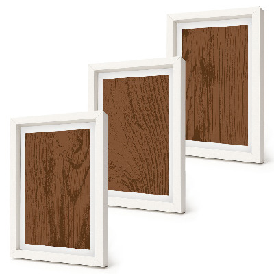 Framed triptych Wood pattern tree bark texture minimalism
