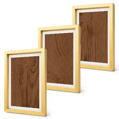 Wood pattern tree bark texture minimalism framed triptych