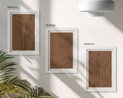 Wood pattern tree bark texture minimalism framed triptych