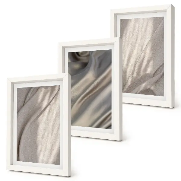 3-piece boho fabric texture wall art set close-up of natural textile structures