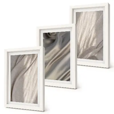 3-piece boho fabric texture wall art set close-up of natural textile structures