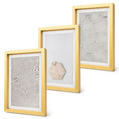 Photo frame wall Light textures on the sand, delicate boho style