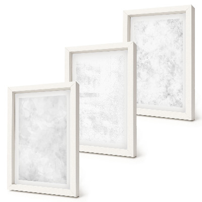 3-piece wall art set White spots on canvas minimalist backgrounds