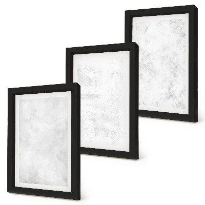 3-piece wall art set White spots on canvas minimalist backgrounds