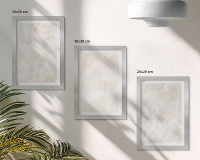 Photo frame wall Stone pastel structures of white marble