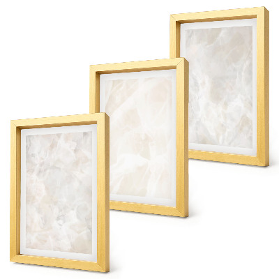 Photo frame wall Stone pastel structures of white marble