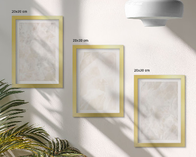 Photo frame wall Stone pastel structures of white marble