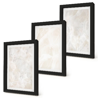 Photo frame wall Stone pastel structures of white marble