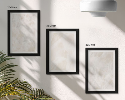 Photo frame wall Stone pastel structures of white marble