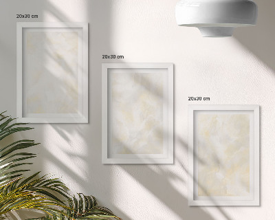 Framed triptych Bright texture paint brush strokes design
