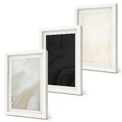3-piece wall art set in structures of minimalist shades