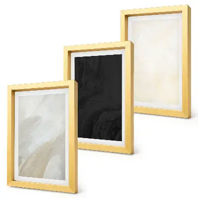 3-piece wall art set in structures of minimalist shades
