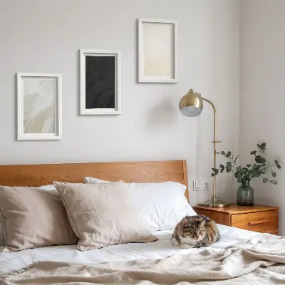 3-piece wall art set in structures of minimalist shades