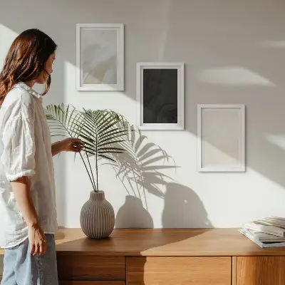 3-piece wall art set in structures of minimalist shades