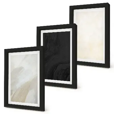3-piece wall art set in structures of minimalist shades