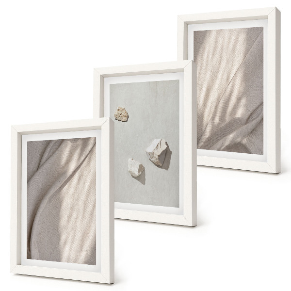 Framed triptych Close-ups of modern boho style structures