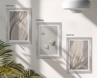 Framed triptych Close-ups of modern boho style structures