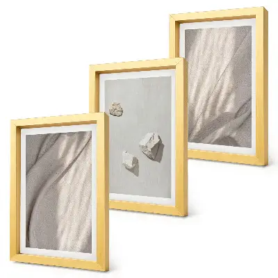 Modern boho structure close-ups triptych framed