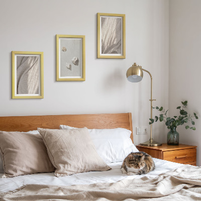 Framed triptych Close-ups of modern boho style structures