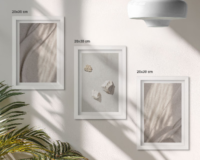 Framed triptych Close-ups of modern boho style structures