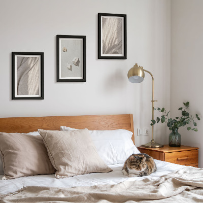 Framed triptych Close-ups of modern boho style structures