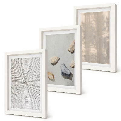 3-piece wall art set Boho textures natural structures