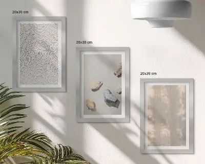 3-piece wall art set boho textures with natural structures