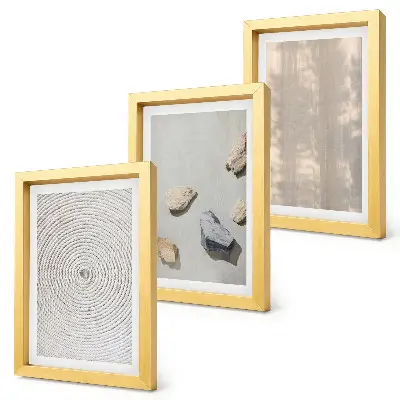3-piece wall art set boho textures with natural structures