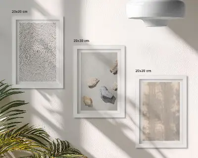 3-piece wall art set boho textures with natural structures
