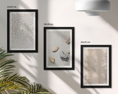 3-piece wall art set Boho textures natural structures